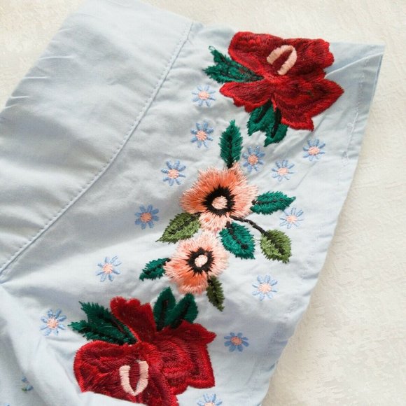 Miami Embroidered Blue Summer Tunic Size XS - Picture 2 of 9